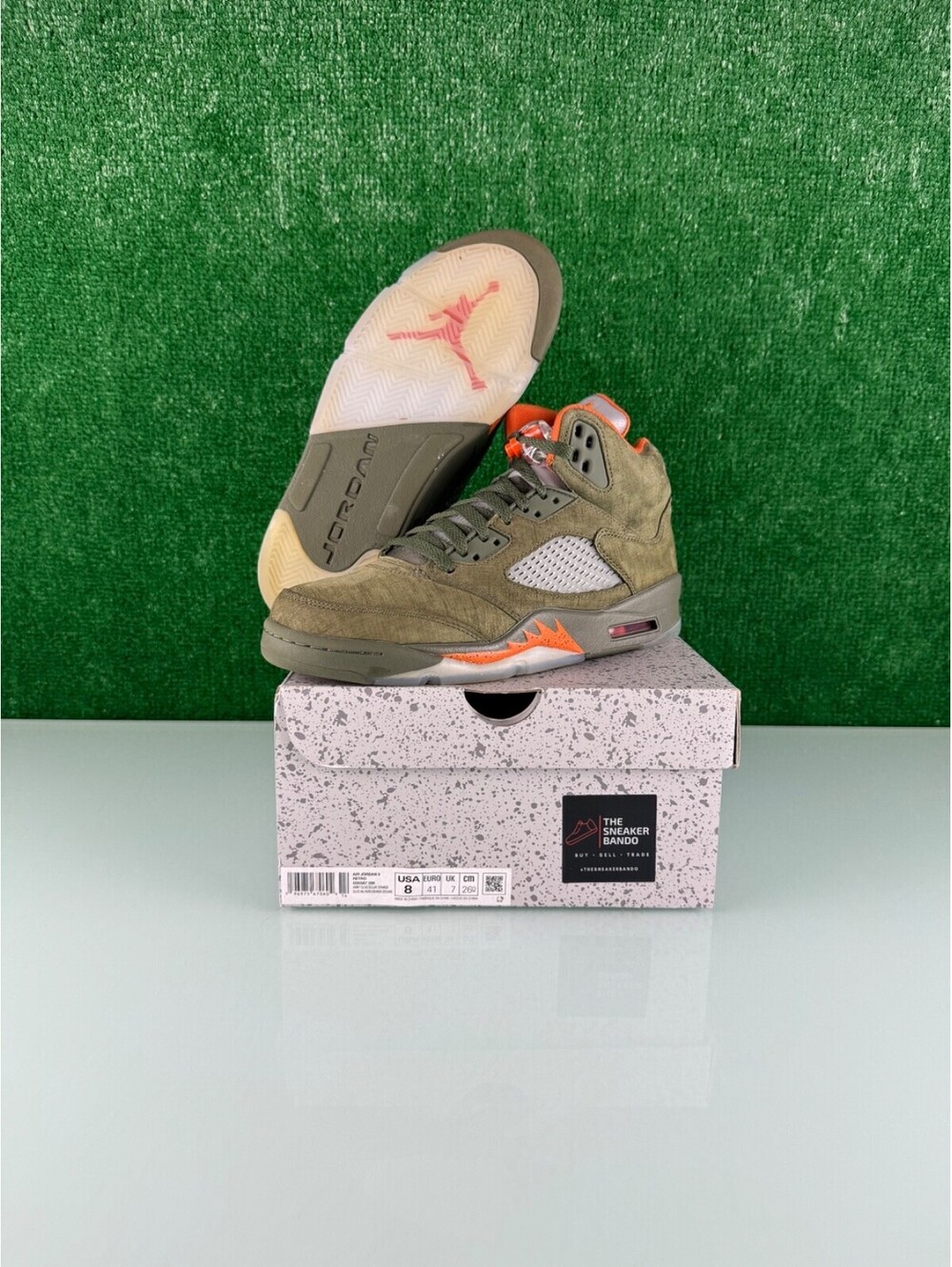 Size 8 - Air Jordan 5 Retro 2024 Olive CLEAN!